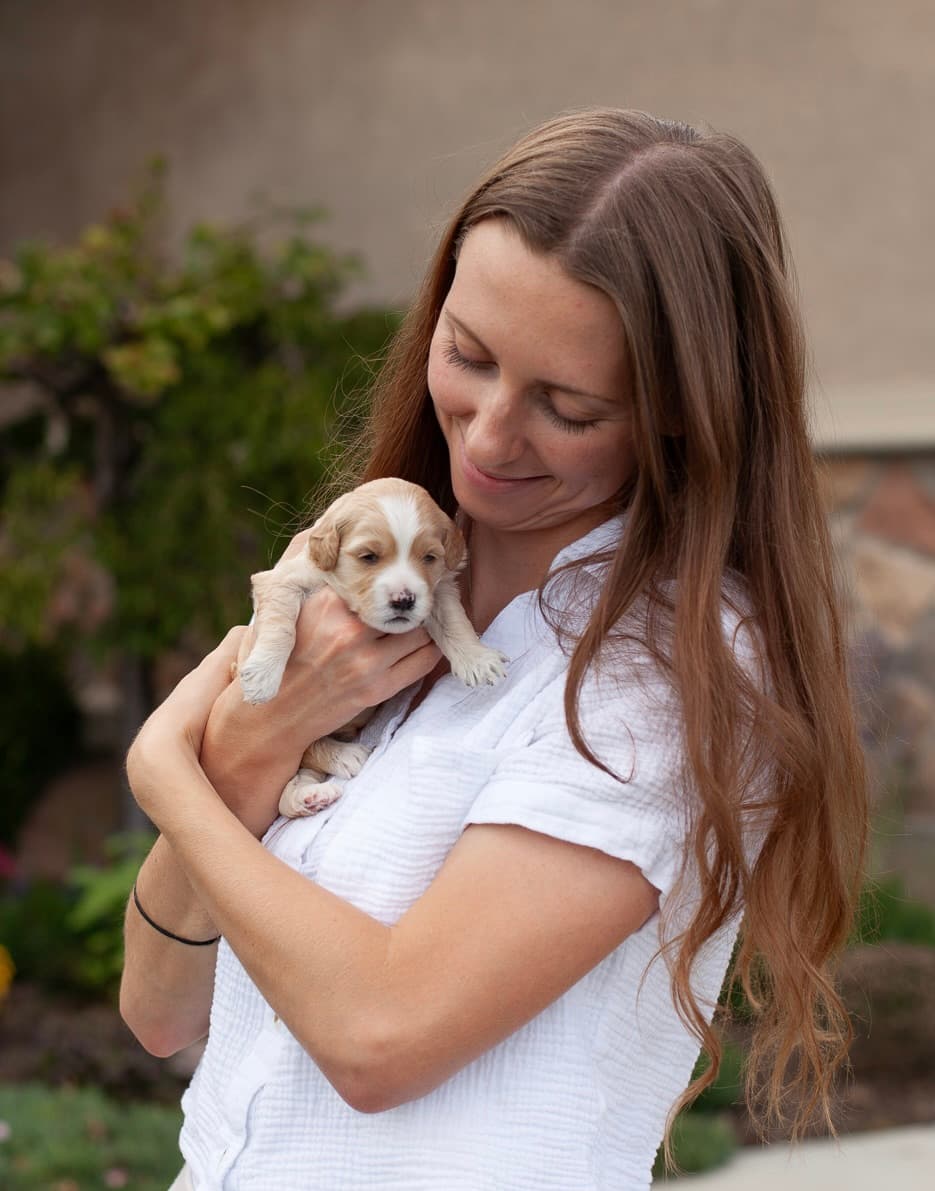 Rach holding Buttercup